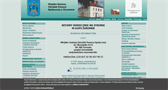 Desktop Screenshot of mgopszuromin.pl